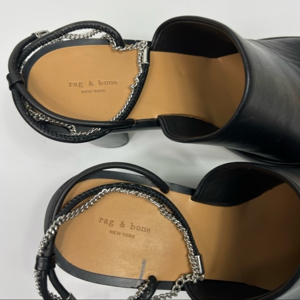 rag & bone Black Leather Heels - Picture 7 of 11